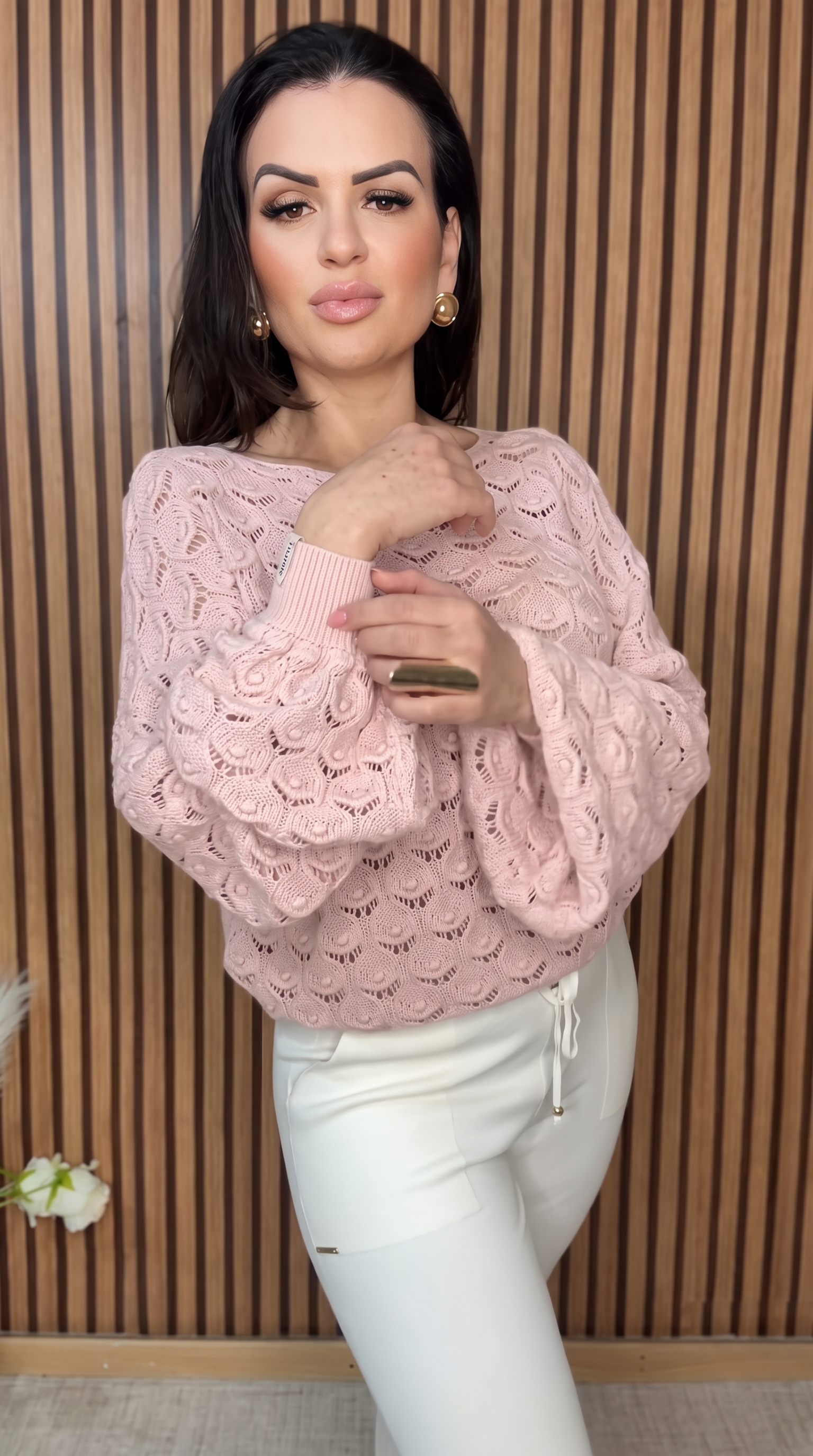 Blusa em Tricot Especial Outubro Rosa